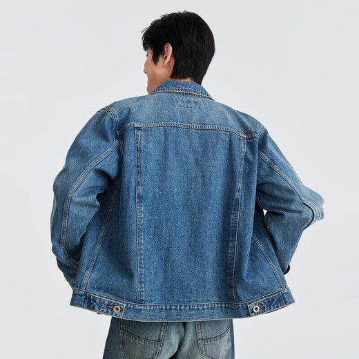 Jiumuwang Shopping Mall Same Style Jacket Men's 26 Spring New Breathable Moisture Absorbing Skin Friendly Comfortable Top Fashion Version + Allure Blue + DJ2613319 S 165/88A(46)