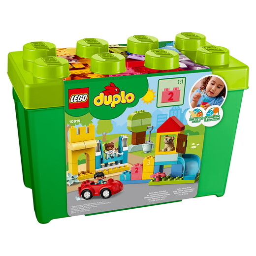 
LEGO building block assembly toys Debao large particles 10914 luxury colorful barrel 1.5 years old + early childhood education and intelligence