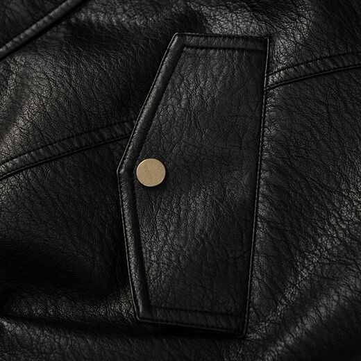 ROMON Leather Jacket Men's 2026 New Spring and Autumn Versatile Loose Windproof Stand Collar Casual PU Leather Jacket Brown M Recommended 90-115 Jin Jin equals 0.5 kg