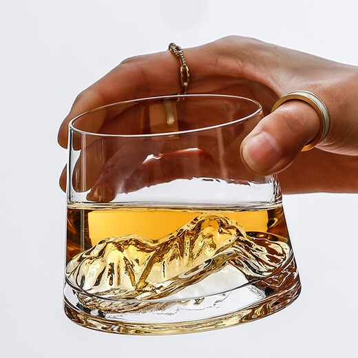 Green apple Mount Fuji cup, ancient iceberg cup, Japanese style ins style Guanshan cup, household tea cup, whiskey cup, foreign wine cup, Guanshan whiskey cup