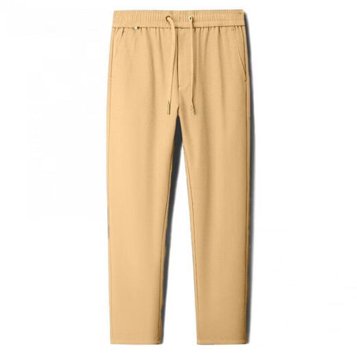 ROMON men's pants summer thin pure cotton casual pants men's loose straight new style trousers versatile overalls black XL 130-150Jin Jin equals 0.5 kg