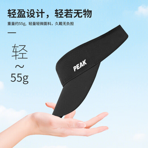 Пиковая шляпа от солнца с полым верхом для занятий спортом на открытом воздухе, езды на велосипеде, анти-УФ-защитная шляпа от солнца унисекс, черная