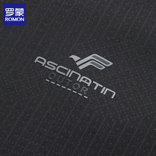 ROMON men's casual jacket 2026 spring new business casual baseball collar jacket men's baseball uniform top Haqing M (170) (recommended weight 90-110Jin Jin equals 0.5 kg)