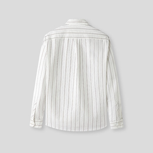 Heilan House (HLA) long-sleeved shirt for men spring 26 new light business RODRIGO joint series striped shirt for men HNEAW1F049A rice apricot stripes 73 L 175/96A recommended 149~160Jin Jin equals 0.5 kg