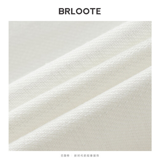 Brloote Shopping Mall Same Style Men's Jacket Lyser Linen Moisture Absorbent Breathable Shirt Style Slightly Dropped Shoulder Loose Jacket Men White S (165/88A)