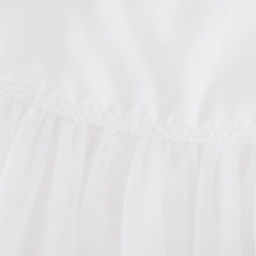 YEEHOO Haute Couture Series Children's Dress Girls Summer Thin Tank Top White Gauze Princess Dress White 80 cm