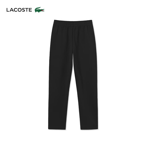 LACOSTE French crocodile men's 26 spring and summer new elastic simple and comfortable tapered sports trousers | XH0142 031/black M 4