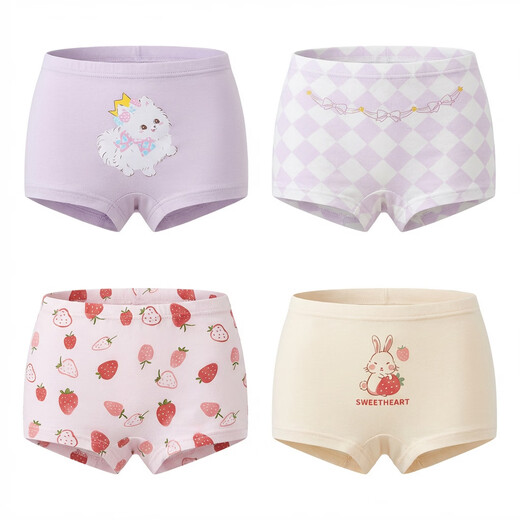 Детское нижнее белье Nido Bear, боксеры для девочек, хлопковые брюки, для девочек среднего и крупного возраста, боксеры из ПП без клипсы, размер М для девочки