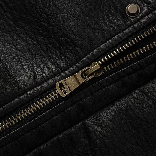 ROMON Leather Jacket Men's 2026 New Spring and Autumn Versatile Loose Windproof Stand Collar Casual PU Leather Jacket Brown M Recommended 90-115 Jin Jin equals 0.5 kg