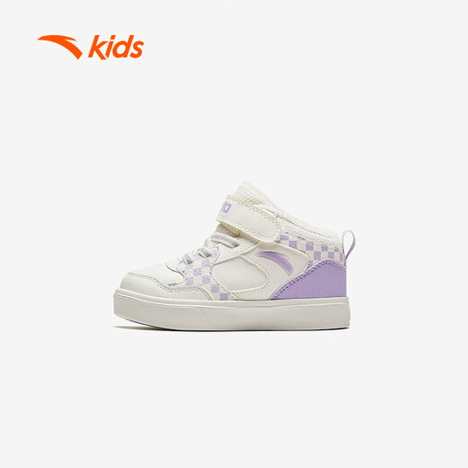 Anta children's cotton shoes for girls and boys to keep warm and keep out the cold 2024 winter infant and toddler plus velvet high-top sneakers A22440055