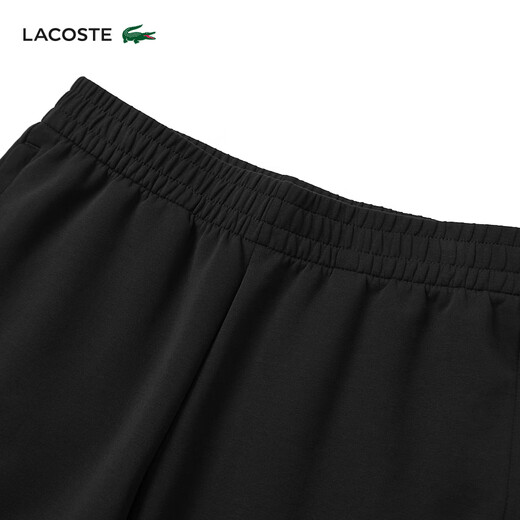 LACOSTE French crocodile men's 26 spring and summer new elastic simple and comfortable tapered sports trousers | XH0142 031/black M 4