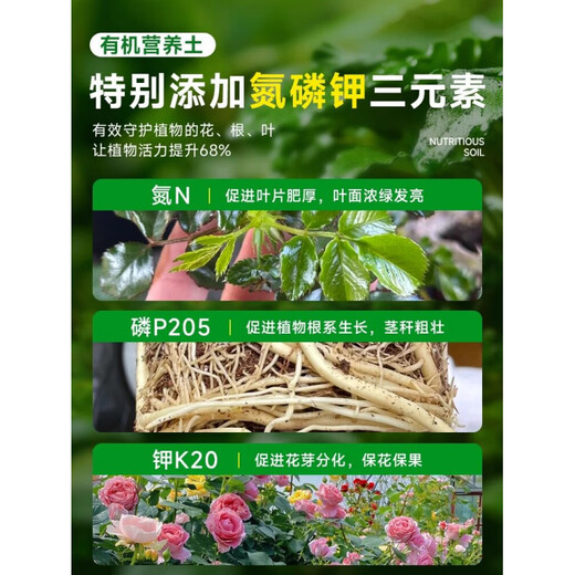 Nutrient soil, nutritious soil, universal soil for growing vegetables, special soil for household use, loose and breathable soil for strawberry succulent seedlings, universal organic nutritional soil 40Jin Jin is equal to 0.5kg