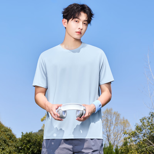 MINISO Men's Sunscreen T-shirt Men's UPF50+ Mesh Breathable Outdoor Leisure Sports Short-Sleeved Men's Summer Top Thin White (mt Unlimited Chest Label) M /170 (Same Style for Men and Women)