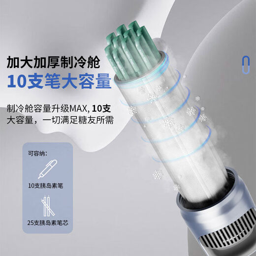 Shantou Lincun mounted islet refrigeration box portable rechargeable car-mounted small refrigerator can be used for aircraft refrigeration cup hot and cold dual control ai automatic constant refrigeration cabin + cold storage set ++ cup sleeve