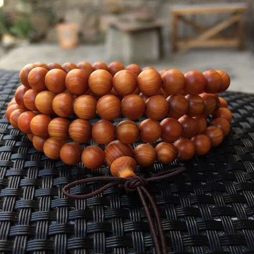 Ziwei Dai price-saving pony bracelet Taihang bracelet 108 pieces aged red oil high oil dense neck hanger perfect round 12108 pieces red oil horizontal lines