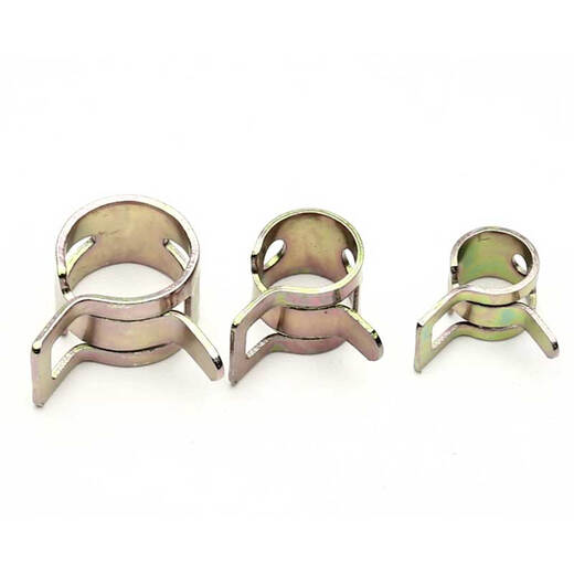 Travail féroce Brombille élastique CEinard en acier Couidre de ressort Pince en acier à main Pinche à main tuyau d'eau de tuyau d'huile 65 MANGANEAT ACIER CLAMP Q673B DIAMER INTER DIAMER 12,5 mm [20 pièces]