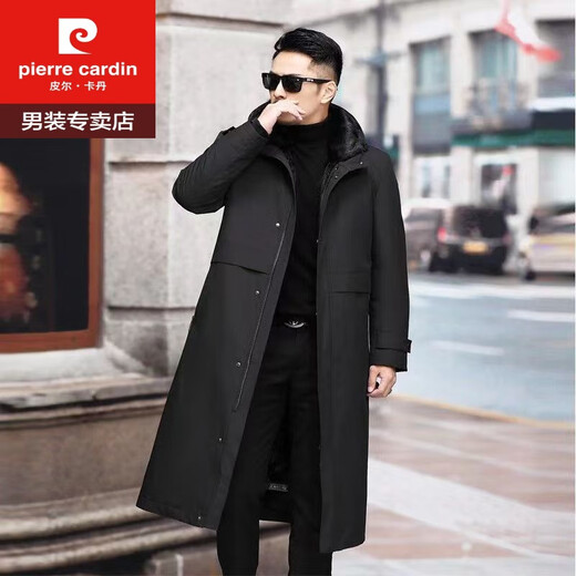 El parque Pierre Cardin (Pierre Cardin) para el delineador de visón entero de los hombres se puede separar espesas e integrada de piel tibia sobre rodilla larga de pieles de piel de gran tamaño Mink Mink M 90-105 Jin [Jin es igual a 0.5 kg]