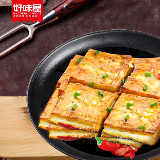 Good Weiwu Iron Plate Fried Tofu Hand-ground Dried Tofu Spicy Snacks Carrying Hungry Office Dormitory Delicious Valentine's Day Leisure Products Mixed Flavor 22g*40 Packages (880g in total)