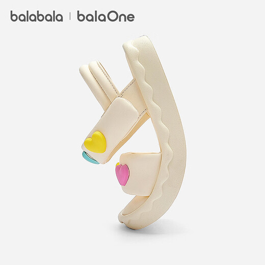BalaOne children's shoes children's sandals girls' shoes 2026 summer new soft casual shoes off-white 10301 34 (foot length 20.8-21.2/inner length 22.4)