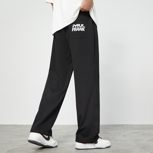 Paul Frank's loose, leg-lengthening spring and autumn men's casual pants, straight, loose, simple men's sweatpants, fashionable wide-leg pants