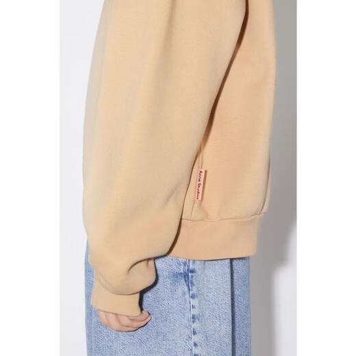 Acne Studios men's sweatshirt warm and comfortable cotton camel daily casual top simple 26 spring and summer new style nude color one size | M