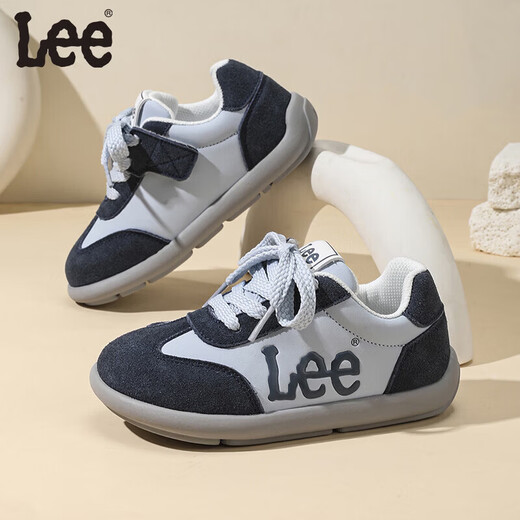 Lee children's sports shoes for boys and girls spring new breathable non-slip wear-resistant casual shoes blue 28 recommended foot length 171.6mm