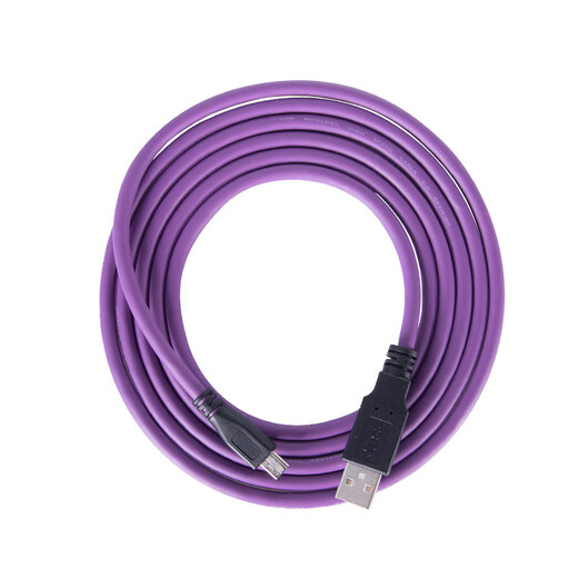 Industrial camera USB2.0 mini data cable mini usb connection cable with lock high-flex drag chain shielded data cable purple usb2.0A male to mini (without lock) 3m