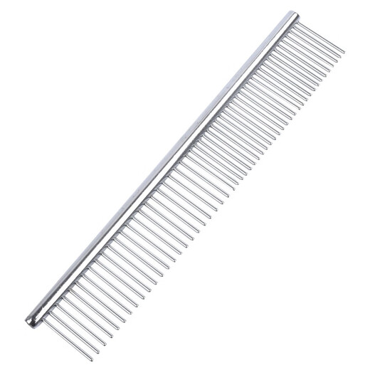 Tanizaki pet comb, stainless steel comb, cute pet cat and dog de-floating comb, hair removal brush, hair removal comb, dog hair cleaner #large size 19cm*4.2cm, universal for cute pets