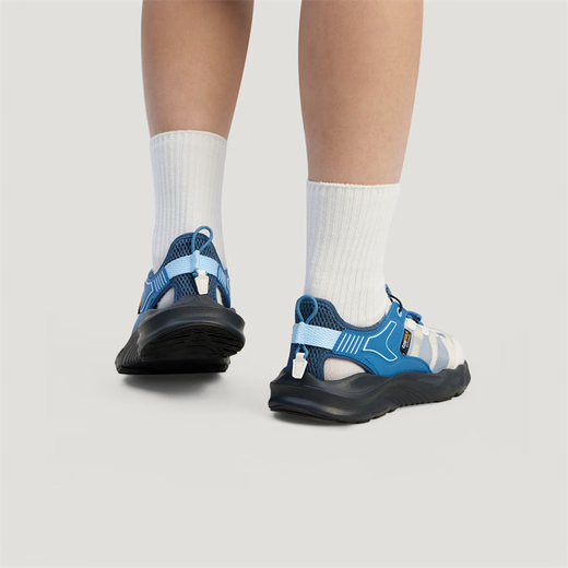 Adidas 26 summer men's and women's non-slip outdoor hiking sports sandals KI8904KK4569KI4568 pink and white/mixed ink blue/ice crystal blue KK4568 31.5 size 13K (suitable for foot length 19)