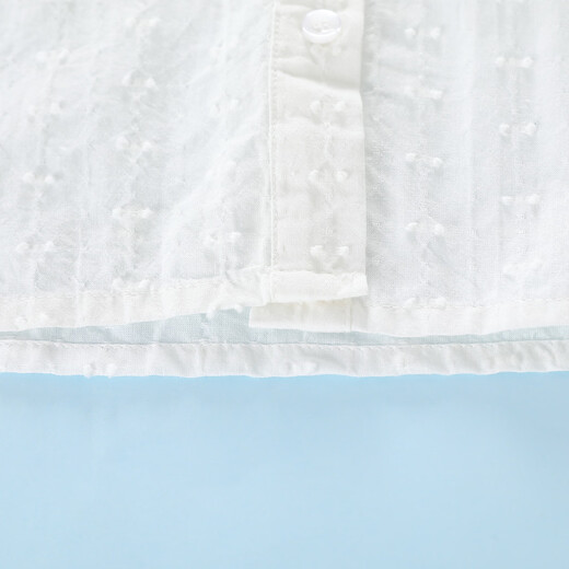 Montagut Girls 2026 Spring and Autumn Long Sleeve Shirt Doll Collar Front Pleated Design Top Middle and Large Children Soft Cotton Clothes