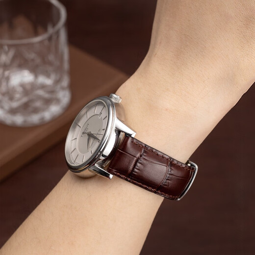 SEURE 1853 Tissot watch strap genuine leather watch strap for men Locke Junya Starfish Carson Duluer butterfly buckle upgraded strap black silver butterfly buckle 19mm