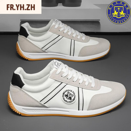 FR.YH.ZH Paul Amyris men's shoes for summer breathable casual shoes for one foot Forrest Gump flat shoes men's sports shoes men's blue [AW9902] 44