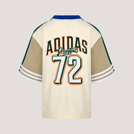 Adidas men's and women's clothing loose skin-friendly breathable round neck top sports casual short-sleeved T-shirt KW2274 KW2274 One size fits all 116