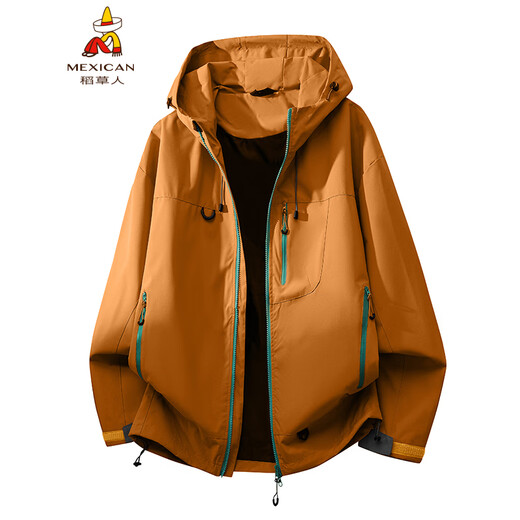Scarecrow Jacket Jacket for Men Spring and Autumn New Couple Outdoor Sports Mountaineering Clothes Loose Hooded Windproof Jacket Secret Purple S