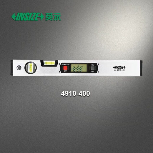 INSIZE magnetic digital display level aluminum alloy multi-function digital display inclinometer angle ruler 4910 4910-400_(0-360 degrees)