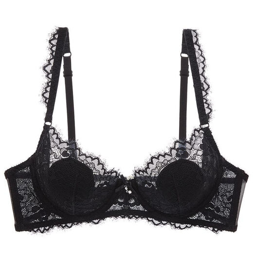 Victoria's Secret sexy ultra-thin lace underwear for women red zodiac year big breasts small pure lust bra set red single piece 70A 32/70A