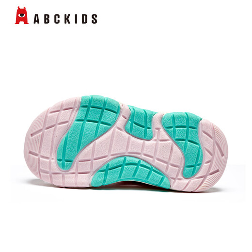 ABC KIDS Sommer-Kindersandalen für Jungen und Mädchen, Zehenkappen-Strandschuhe, mittlere und große Kinder-Sport- und Freizeitschuhe, Rosa/Fruchtgrün 37