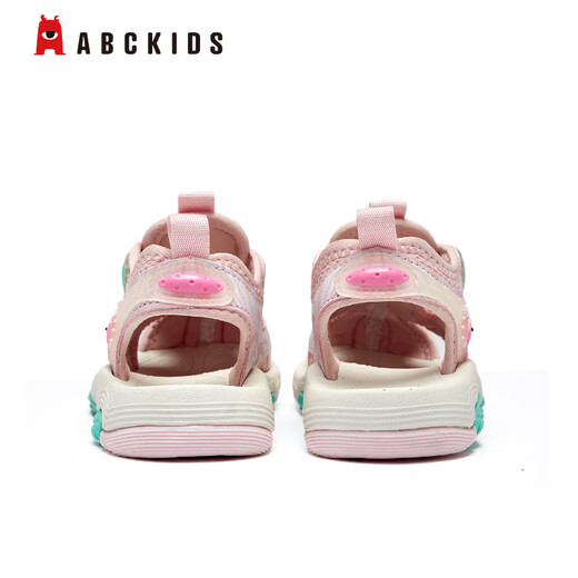 ABC KIDS Sommer-Kindersandalen für Jungen und Mädchen, Zehenkappen-Strandschuhe, mittlere und große Kinder-Sport- und Freizeitschuhe, Rosa/Fruchtgrün 37