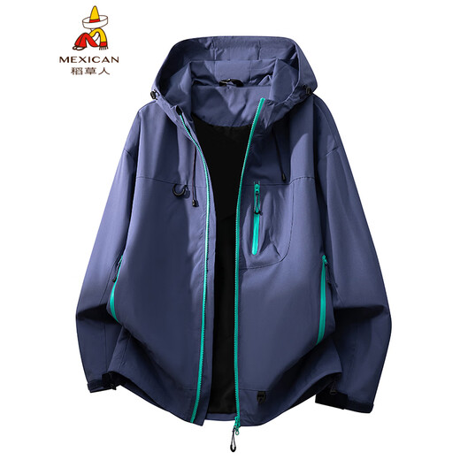 Scarecrow Jacket Jacket for Men Spring and Autumn New Couple Outdoor Sports Mountaineering Clothes Loose Hooded Windproof Jacket Secret Purple S
