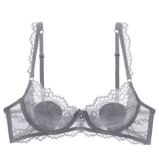 Victoria's Secret sexy ultra-thin lace underwear for women red zodiac year big breasts small pure lust bra set red single piece 70A 32/70A