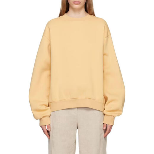 Acne Studios men's sweatshirt warm and comfortable cotton camel daily casual top simple 26 spring and summer new style nude color one size | M