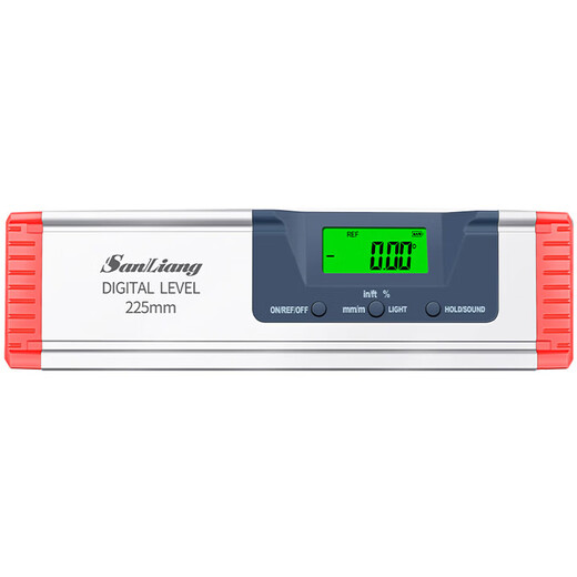 Three-quantity Japanese three-quantity level high-precision electronic digital display level multi-functional laser strong magnetic angle meter 0-600 0-225mm (with tape laser