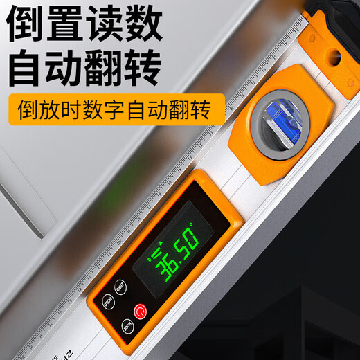 Wenshi Ouzhengqi nivel de pantalla digital nivel electrónico de alta precisión regla de nivelación digital regla de ángulo multifuncional SN3407 pantalla digital magnética fuerte de alta precisión nivel-100 tamaño