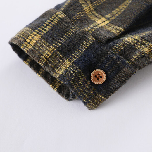 Montagut Children's Korean Style Casual Loose Outdoor Versatile Long Sleeve 2026 Middle and Large Children's Spring and Autumn New Classic Plaid Shirt