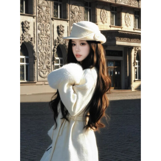 French style elegant top hat for women, autumn and winter Hepburn style beret, retro fashion, face-showing small hat, fisherman hat, white, one size fits all