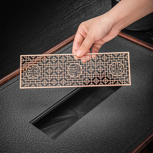 Original and automatic water boiling integrated tea tray Kung Fu tea set home complete set of teacups teapot office reception modern tea table