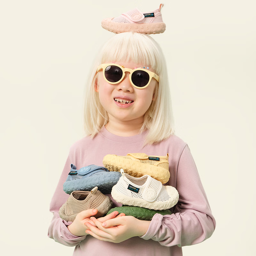 TOPSTAR Children's Shoes 2026 Summer New Children's Sandals Girls Kindergarten Indoor Shoes Boys Soft Soled Canvas Shoes Pink 27 Inner Length 17.5cm Recommended Foot Length 16.5cm