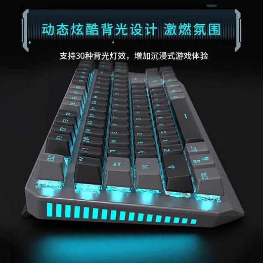 
Forward (EWEADN) TK870 mechanical keyboard wired e-sports game backlight desktop computer laptop universal office typing Internet cafe peripherals black-blue light [upgraded metal panel-wing streamer] black axis [e-sports player]