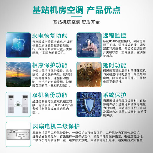 Hisense base station computer room industrial air conditioner 1/1.5/2/3/5/10 hp fixed frequency variable frequency air conditioner constant temperature dehumidification substation equipment communication base station dedicated 1 hp KFR-26GW/T16DSBp-A2