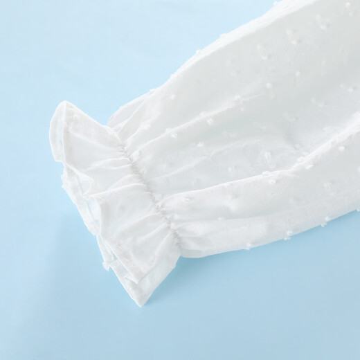 Montagut Girls 2026 Spring and Autumn Long Sleeve Shirt Doll Collar Front Pleated Design Top Middle and Large Children Soft Cotton Clothes